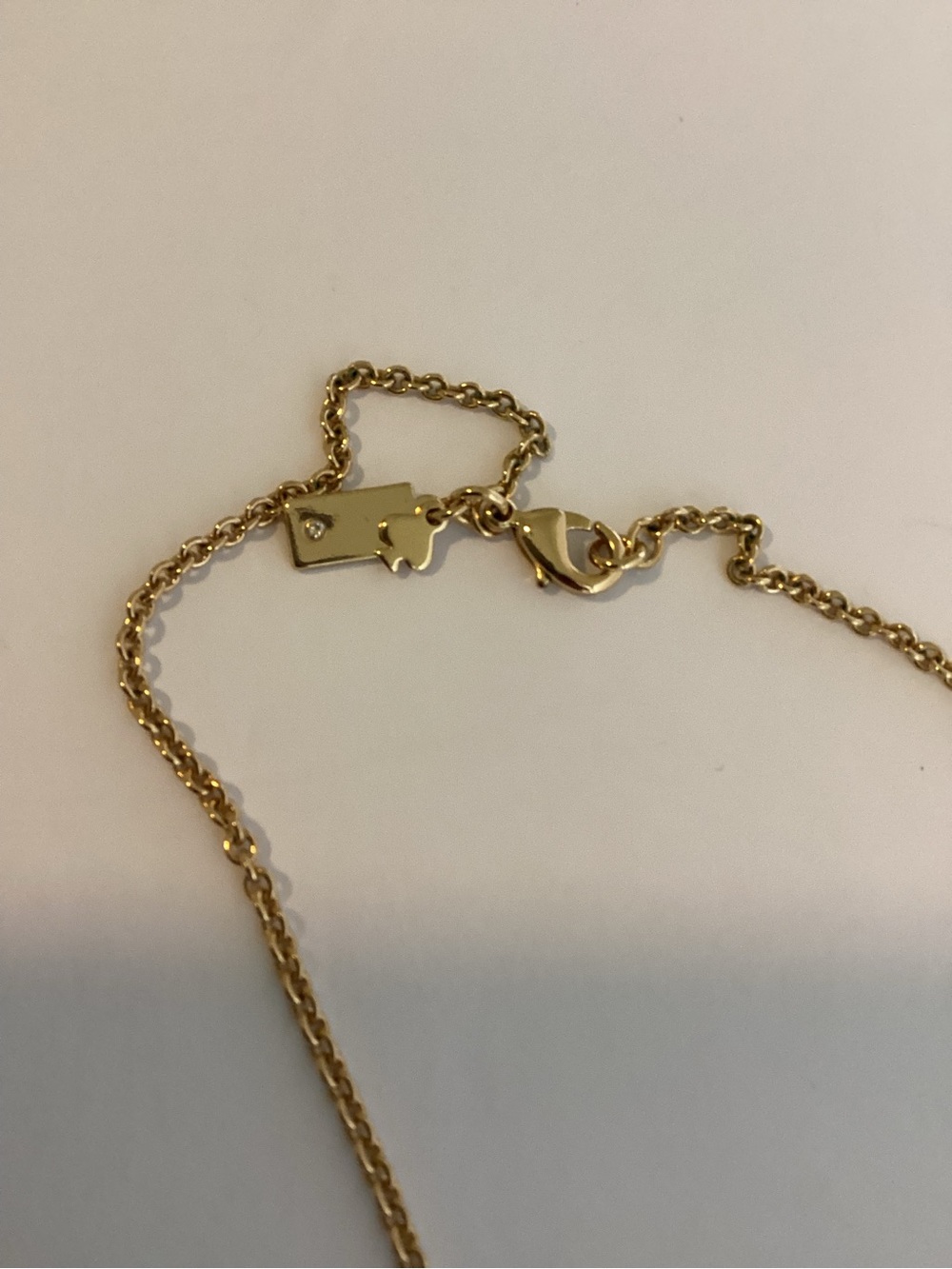 Kate Spade New York LOVE Key Pendant Necklace Rare Archived Dust Bag - Picture 3 of 12